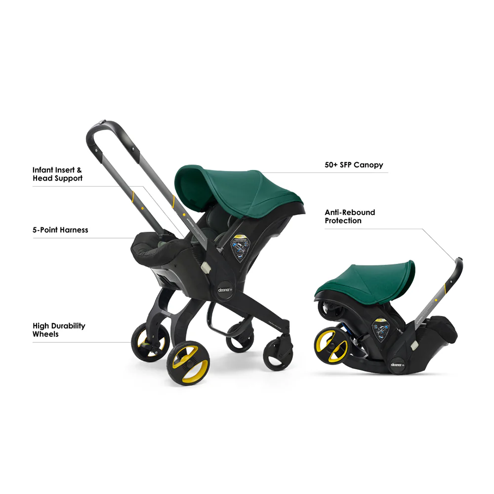 Doona+ Car Seat & Stroller Racing Green - Image 11