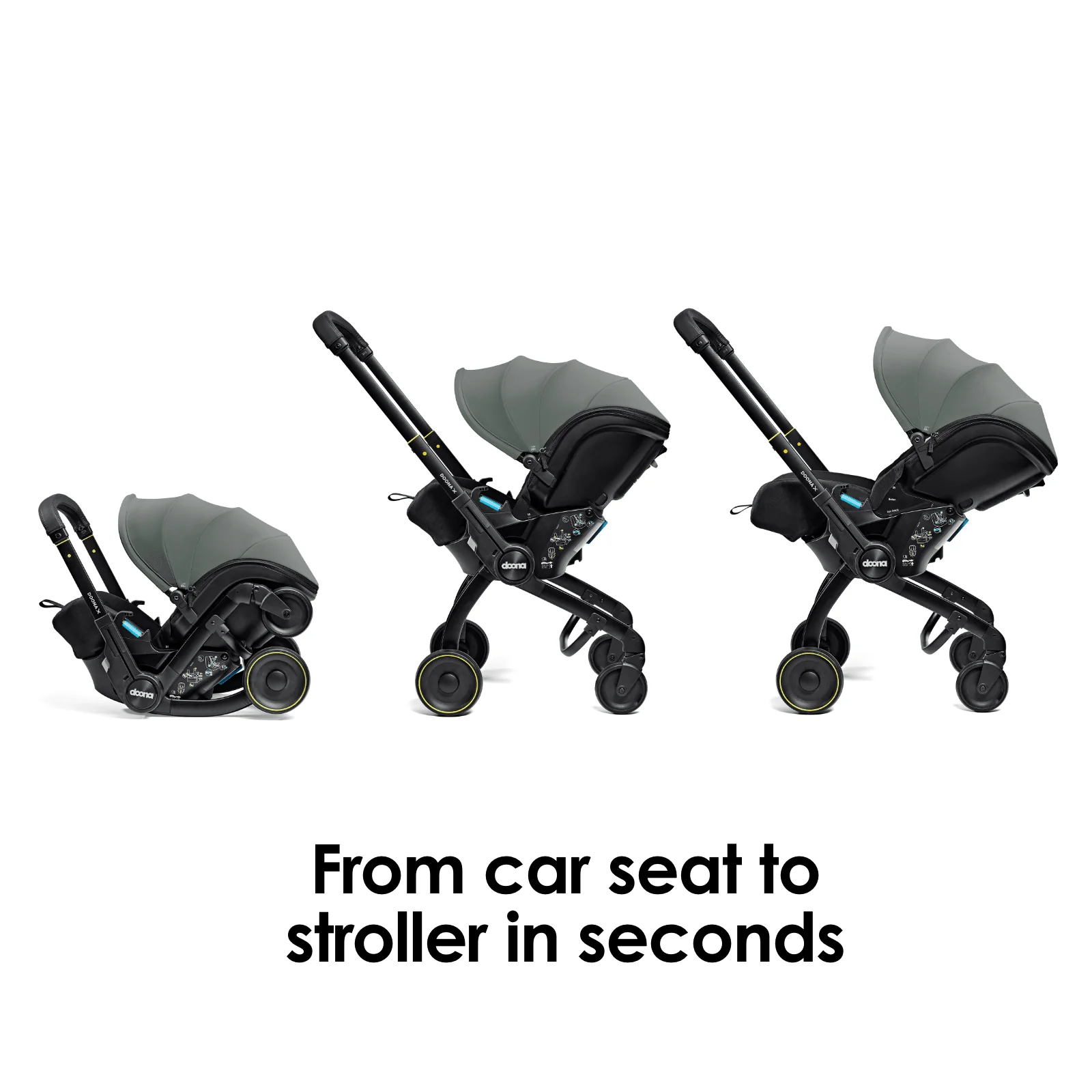 Doona X Car Seat & Stroller - Slate Green - Image 3